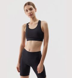 Снимка на Women's Sports Bra with Low Support Made of 4F Recycled Materials - Black