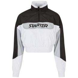Снимка на Women's Starter Colorblock Pull Over Jacket Black/White