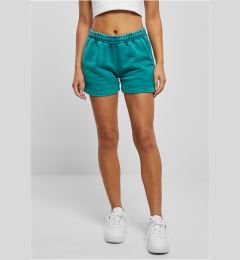 Снимка на Women's Stone Washed Shorts - Watergreen