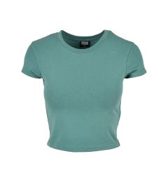 Снимка на Women's Stretch Cropped Tee Jersey with Pale Leaf