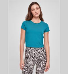 Снимка на Women's stretch jersey Cropped Tee watercolor