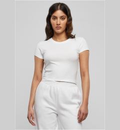 Снимка на Women's Stretch Jersey Cropped Tee White