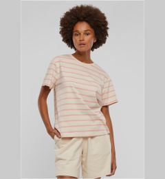 Снимка на Women's Striped Box T-Shirt Cream/Pink