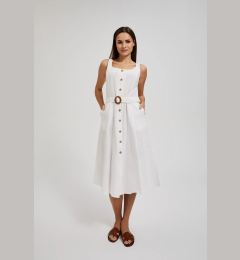 Снимка на Women's summer dress with buttons MOODO - white
