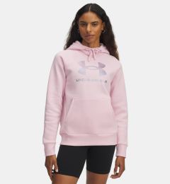 Снимка на Women's sweatshirt Under Armour UA Rival Flc Shimmer Hdy-PNK - Women's