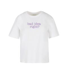 Снимка на Women's T-shirt Bad Idea white