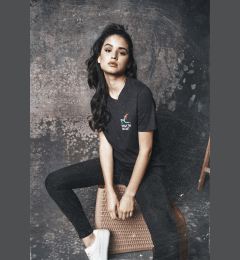Снимка на Women's T-shirt Exhale navy blue