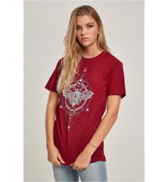 Снимка на Women's T-shirt from burgundy moth
