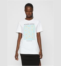 Снимка на Women's T-shirt from the flower market white