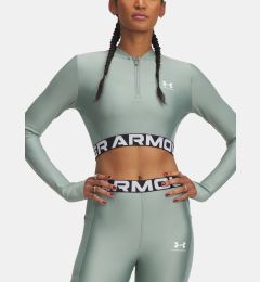 Снимка на Women's T-shirt Under Armour HeatGear Rib 1/4 Zip LS - Women's