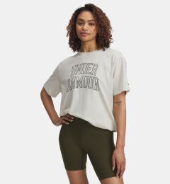 Снимка на Women's T-shirt Under Armour Rival OS Campus Tee-WHT - Women's