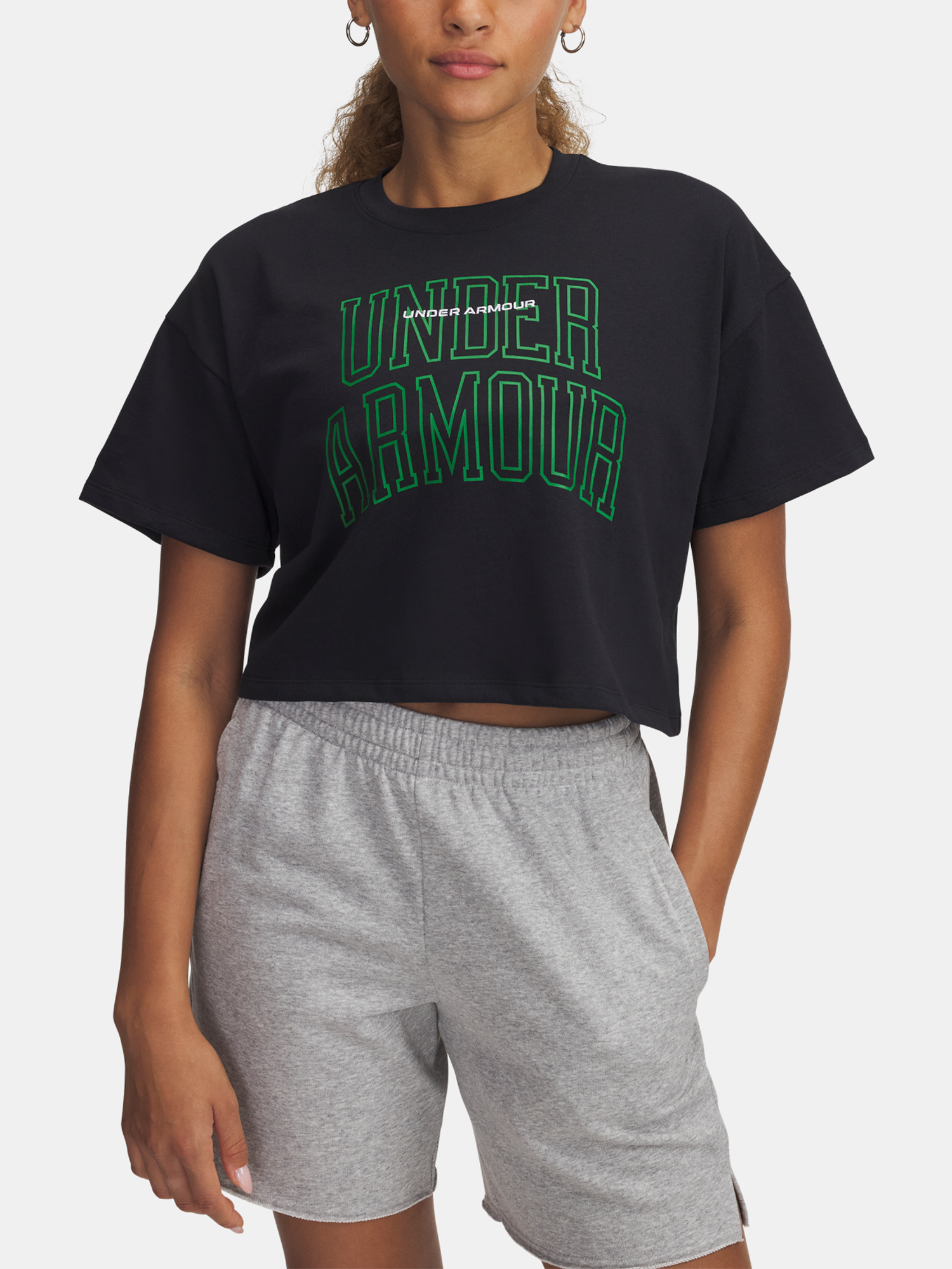 Снимка на Women's T-shirt Under Armour UA W VARSITY MIX HW SS CROP - Women's