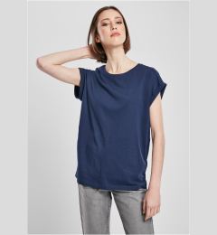 Снимка на Women's T-shirt with extended shoulder navy blue