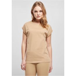 Снимка на Women's T-shirt with extended shoulder union beige