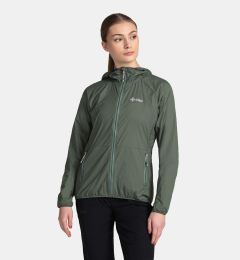 Снимка на Women's ultralight outdoor jacket Kilpi ROSA-W Dark green