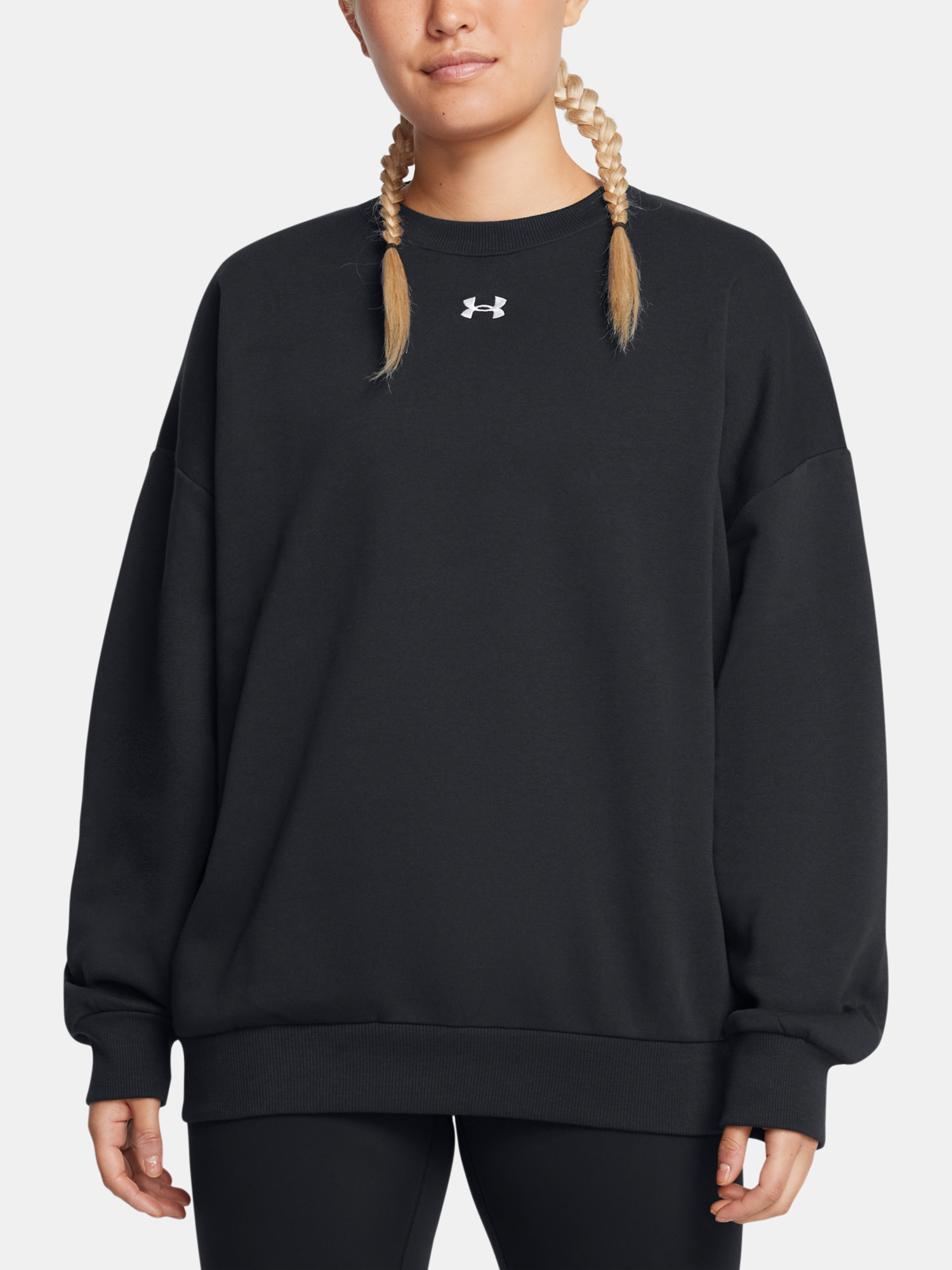 Снимка на Women's Under Armour Rival Fleece OS Crew-BLK sweatshirt - Women's
