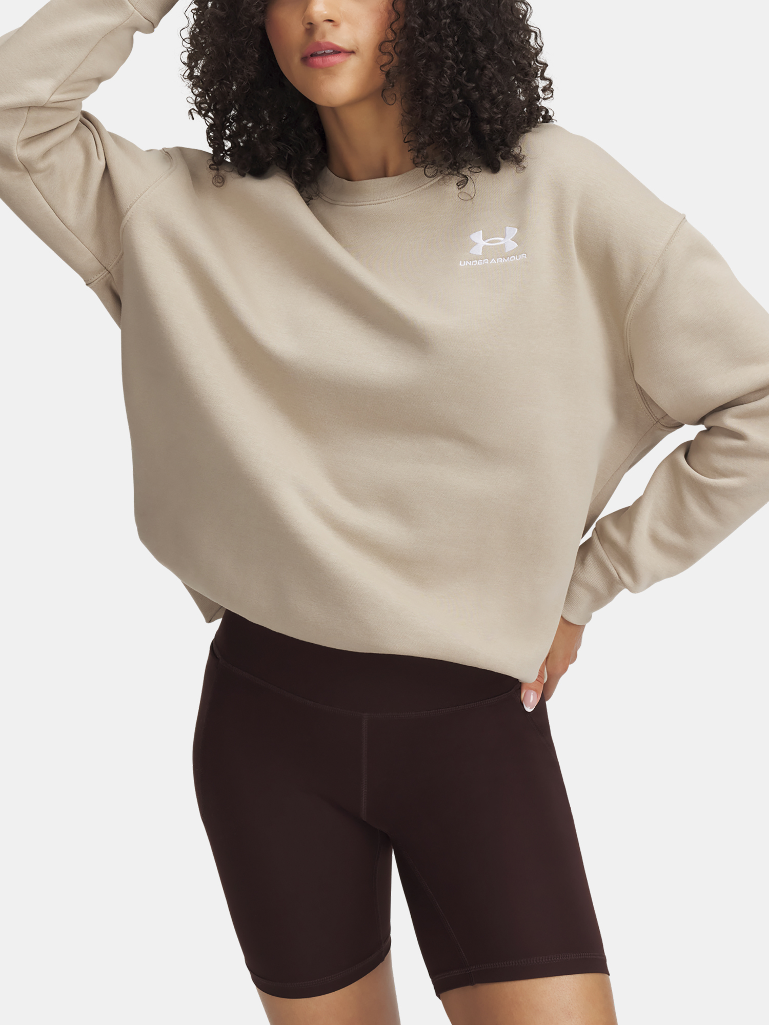 Снимка на Women's Under Armour UA Icon Fleece OS Crew sweatshirt - Women's