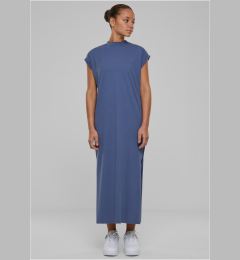 Снимка на Women's Urban Classics Long Extended Shoulder Dress - Blue