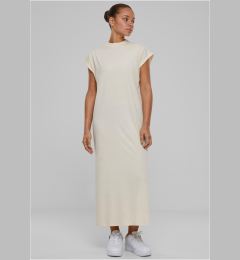 Снимка на Women's Urban Classics Long Extended Shoulder Dress - Cream