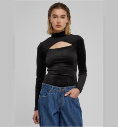 Снимка на Women's velvet turtleneck in black