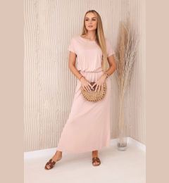 Снимка на Women's viscose dress with pockets - powder pink