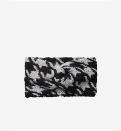 Снимка на Women's White and Black Patterned Knitted Headband Pieces Pyron - Women's