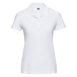 Снимка на Women's white cotton polo shirt Ultimate Russell