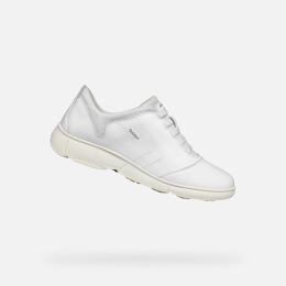 Снимка на Women's White Geox Nebula 2.0 Sneakers - Women's
