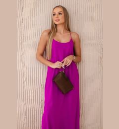 Снимка на Włoski Long dress with straps violet