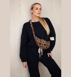 Снимка на Włoski Viscose set sweatshirt + pants navy blue