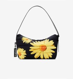 Снимка на Yellow-Black Womens Flowered Handbag Desigual Margaritas Dover - Women