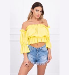 Снимка на Yellow blouse over the shoulder