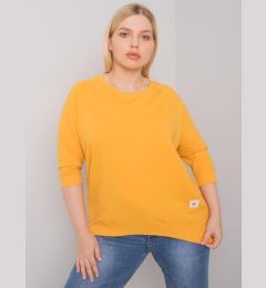 Снимка на Yellow cotton sweatshirt larger size by Ninetta