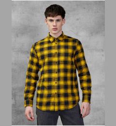 Снимка на Yellow Men's Plaid Shirt Diesel - Men's