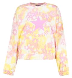 Снимка на Yellow-Pink Women's Floral Sweatshirt Converse - Women