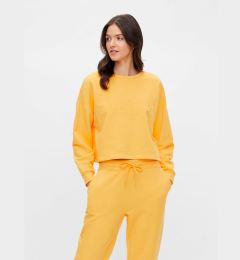 Снимка на Yellow sweatshirt with Pieces Ulrikka inscription - Women's