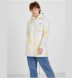 Снимка на Yellow-White Women's Patterned Reversible Lightweight Hooded Jacket VANS - Ladies