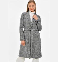 Снимка на Z6629 DEWBERRY WOMEN'S COAT-KHAKI-BLACK