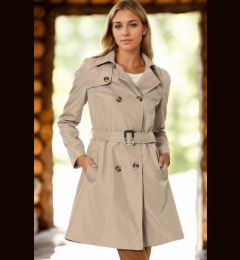 Снимка на Z6642 DEWBERRY WOMEN'S TRENCH COAT-DARK BEIGE