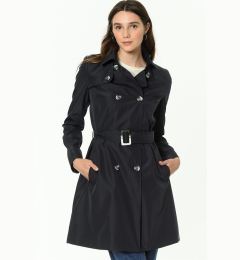 Снимка на Z6642 DEWBERRY WOMEN'S TRENCH COAT-NAVY BLUE