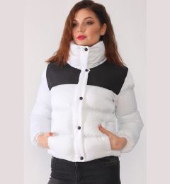 Снимка на Z6649 DEWBERRY LADIES' COAT-WHITE-BLACK