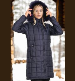 Снимка на Z6653 DEWBERRY WOMEN'S COAT-DARK NAVY BLUE