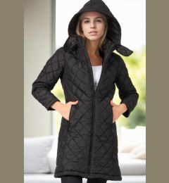 Снимка на Z6654 DEWBERRY WOMEN'S COAT-BLACK-1