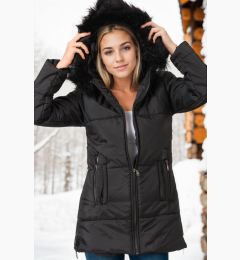 Снимка на Z6668 DEWBERRY WOMEN'S COAT-DARK BLACK