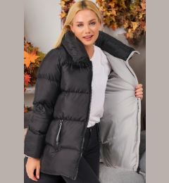 Снимка на Z6682 DEWBERRY LADIES' COAT-PLAIN BLACK