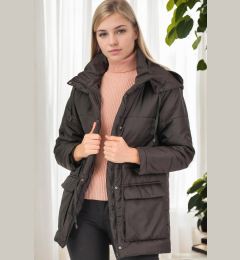 Снимка на Z6703 DEWBERRY WOMEN'S COAT-BLACK-2