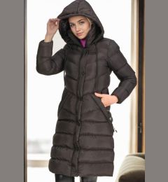 Снимка на Z6719 DEWBERRY WOMEN'S COAT-BLACK-1