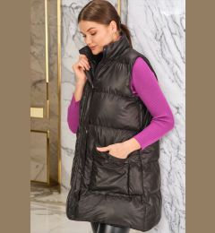 Снимка на Z6729 DEWBERRY HK STYLE WOMEN'S VEST-PLAIN BLACK