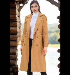 Снимка на Z6737 DEWBERRY WOMEN'S TRENCH COAT-DARK CAMEL