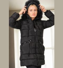 Снимка на Z6763 DEWBERRY WOMEN'S COAT-BLACK-1